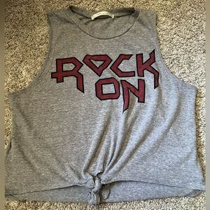 gaze Gray Crop Tank